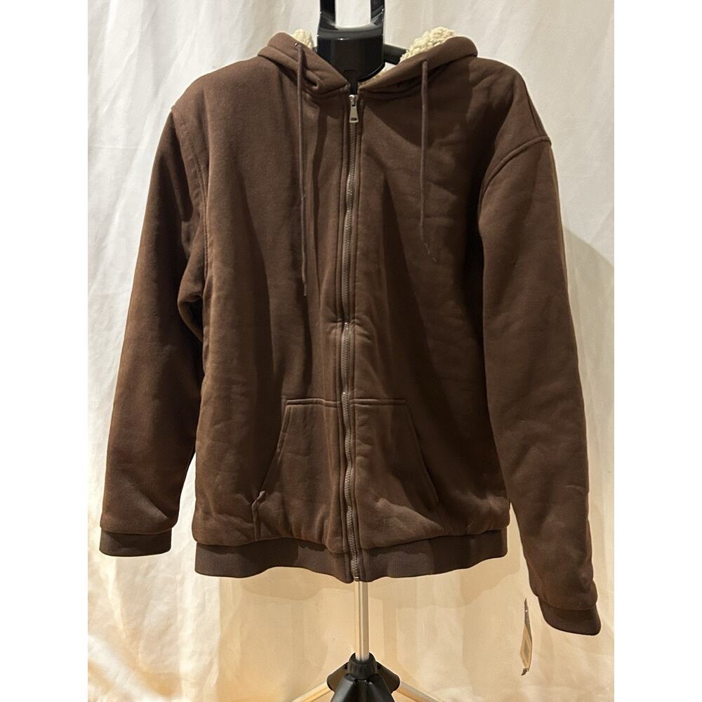 NWT Mountain Ridge Brown Full Zip Hoodie Men's size L